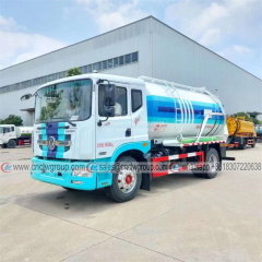 Dongfeng D9 Euro5 4x2 11000 liter Vacuum Septic Cleaner Sewage Suction Tanker Truck for sale