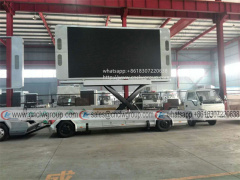 Chengli CLW towed trailer type P8 P6 P5 full color HD LED advertising screen hydraulic lifting screen for sale