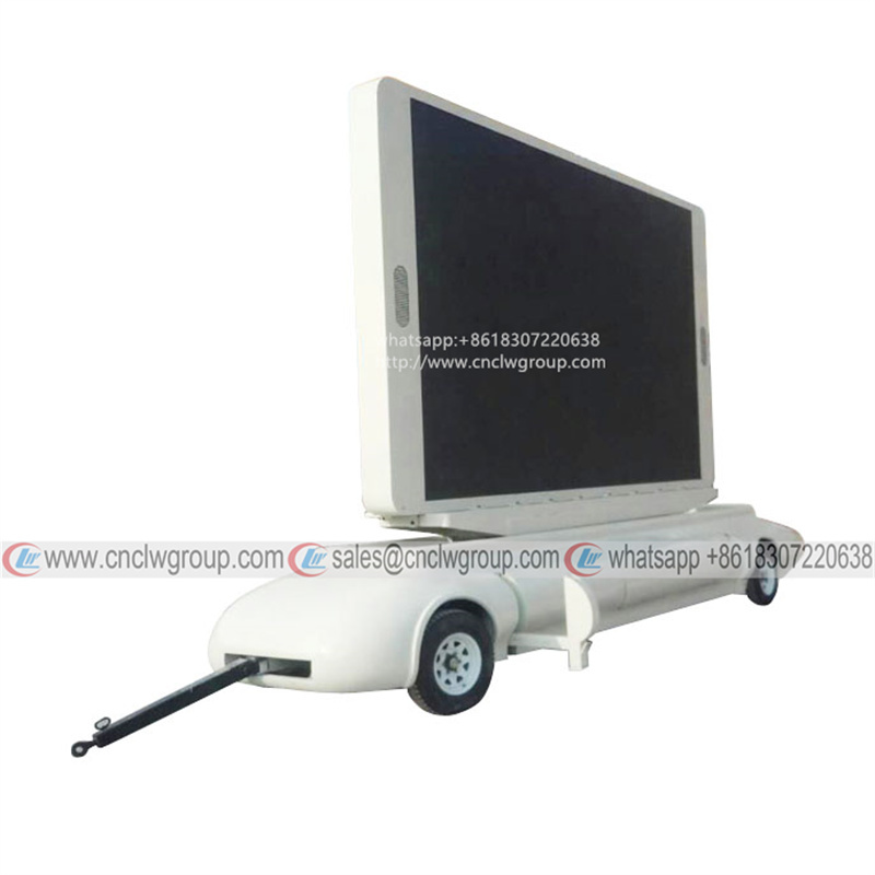 Chengli CLW towed trailer type P8 P6 P5 full color HD LED advertising screen hydraulic lifting screen for sale