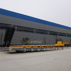 CLW9530TPB 4 axle 60t 80t Excavator Lowbed Carrier low bed semi trailer for sale