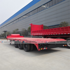CLW9403TPB 3 axle 30t 40t 50t excavator carrier low bed flat platform semi trailer for sale