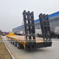 CLW9530TPB 4 axle 60t 80t Excavator Lowbed Carrier low bed semi trailer for sale