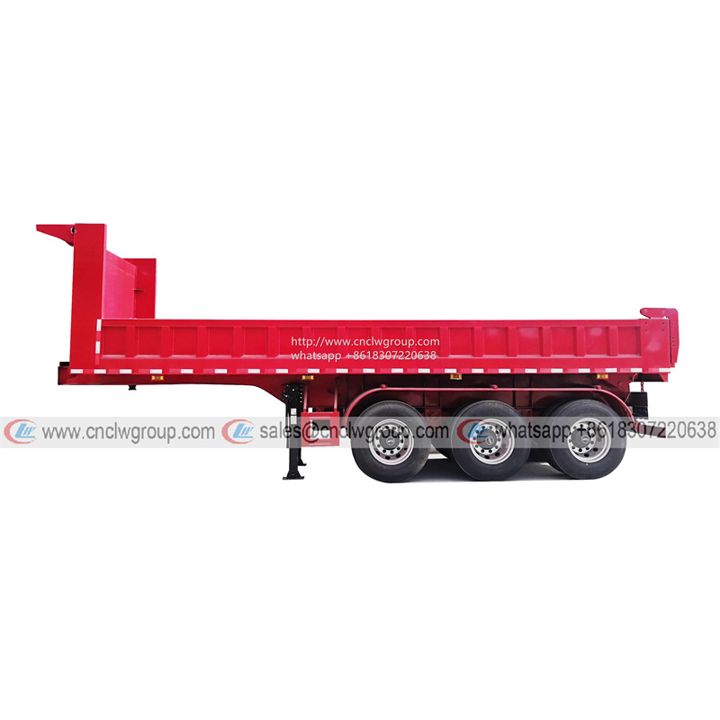 CLW9400ZZX 3 axle 30 40 ton mine dumper trailer tipper dump box semi trailer for sale