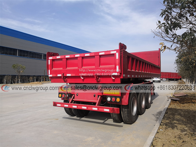 CLW9400ZZX 3 axle 30 40 ton mine dumper trailer tipper dump box semi trailer for sale