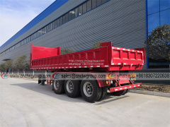 CLW9400ZZX 3 axle 30 40 ton mine dumper trailer tipper dump box semi trailer for sale