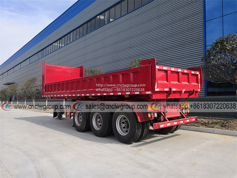 CLW9400ZZX 3 axle 30 40 ton mine dumper trailer tipper dump box semi trailer for sale