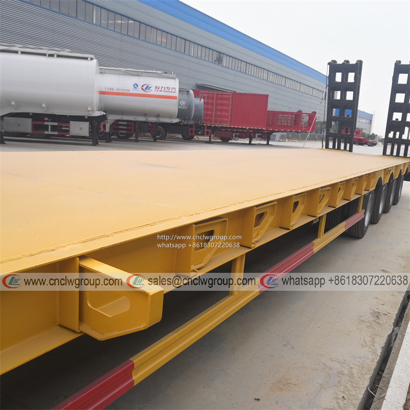 CLW9530TPB 4 axle 60t 80t Excavator Lowbed Carrier low bed semi trailer for sale