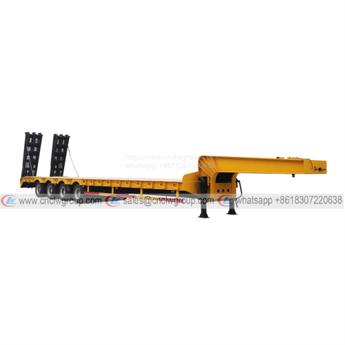 CLW9530TPB 4 axle 60t 80t Excavator Lowbed Carrier low bed semi trailer for sale