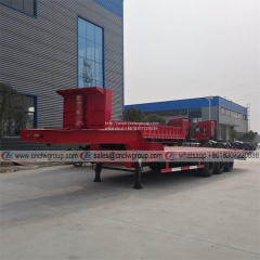 CLW9403TPB 3 axle 30t 40t 50t excavator carrier low bed flat platform semi trailer for sale
