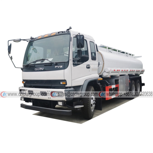 ISUZU FVR 10 wheeler 15000 liter refilling water drinking water tanker stainless steel water delivery lorry truck for sale