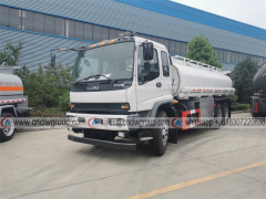 ISUZU FVR 10 wheeler 15000 liter refilling water drinking water tanker stainless steel water delivery lorry truck for sale