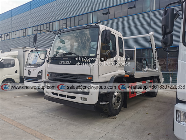 ISUZU FRR/FTR 10t 7cbm garbage bin skip loader waste box carrier truck