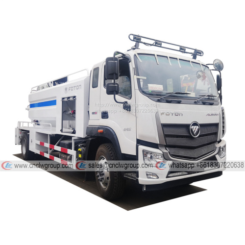 Foton Auman RHD 10cbm vacuum sewer jetter septic cleaner sewage suction tanker truck for sale