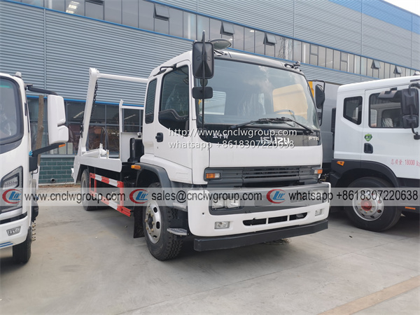ISUZU FRR/FTR 10t 7cbm garbage bin skip loader waste box carrier truck