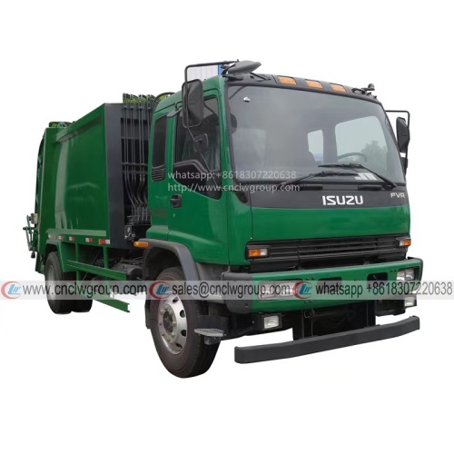 ISUZU FVR 14m3 best buy trash compactor smart refuse compressed garbage compactor truck