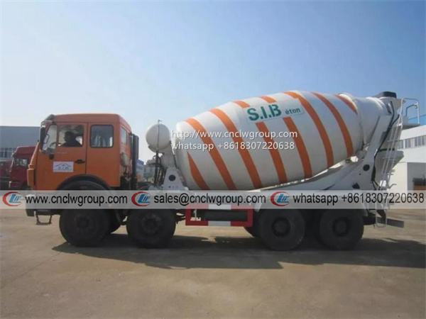 China Benz Beiben 8x4 14m3 Concrete Transit Cement Mixer Tanker Truck