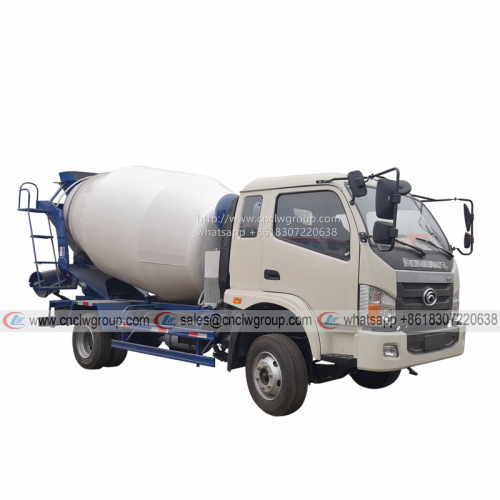 Foton Forland L3 4m3 5m3 small concrete mixer cement mixing transport truck