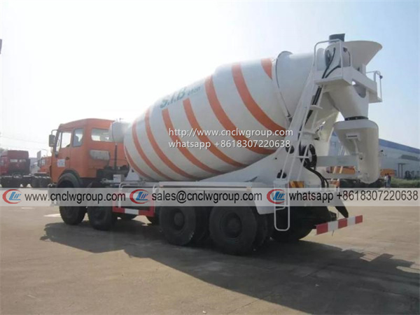 China Benz Beiben 8x4 14m3 Concrete Transit Cement Mixer Tanker Truck