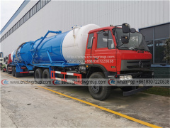 Dongfeng 6x4 16~20cbm vacuum septic tank sewage suction truck