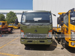 HOWO RHD 3 ton mini flatbed wrecker tow truck
