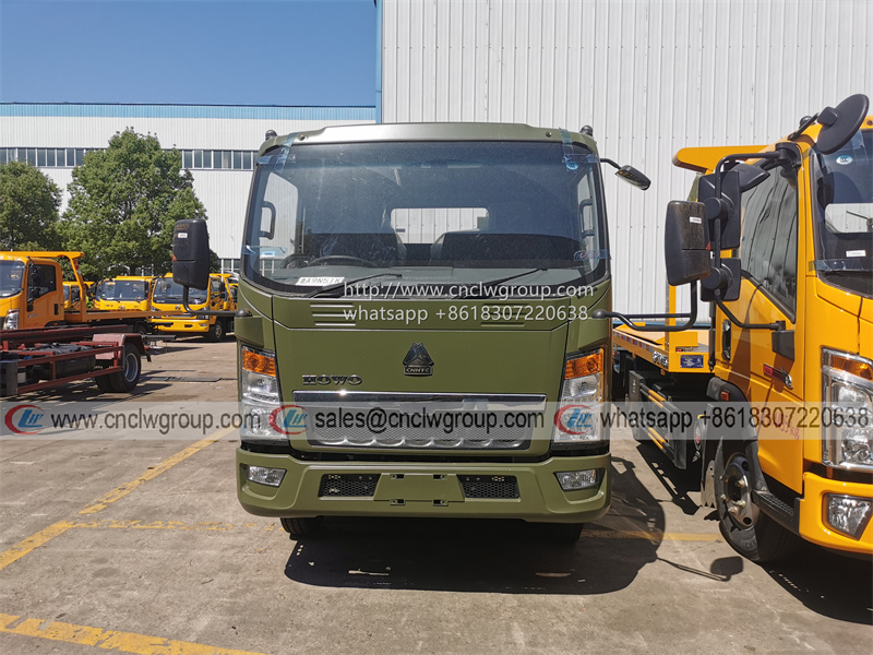 HOWO RHD 3 ton mini flatbed wrecker tow truck