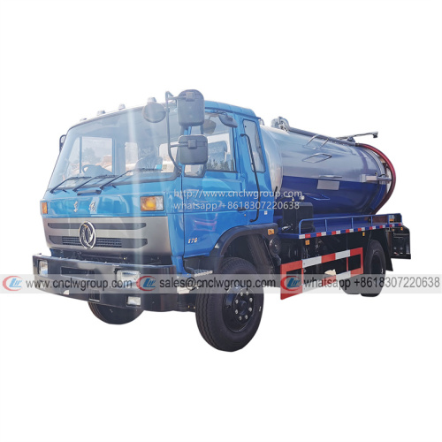Dongfeng RHD 10~12cbm vacuum septic cleaner sewage tank truck