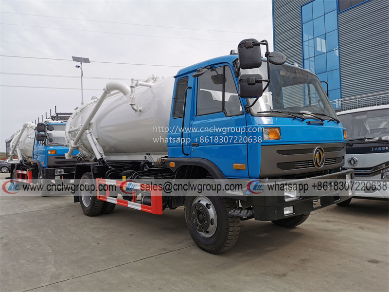 Dongfeng 145 6 wheeler 8~10cbm vacuum septic tanker dirt liquid sewage suction truck