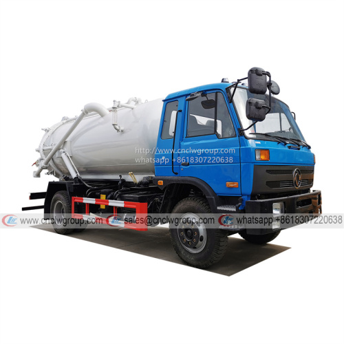 Dongfeng 145 6 wheeler 8~10cbm vacuum septic tanker dirt liquid sewage suction truck