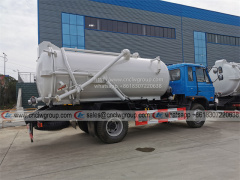 Dongfeng 145 6 wheeler 8~10cbm vacuum septic tanker dirt liquid sewage suction truck