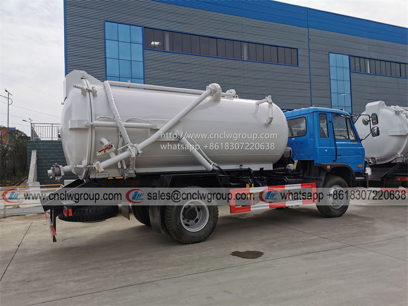 Dongfeng 145 6 wheeler 8~10cbm vacuum septic tanker dirt liquid sewage suction truck