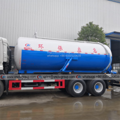Dongfeng KL 6x4 16-20cbm 10 wheeler vacuum sewage suction sewer cleaner truck