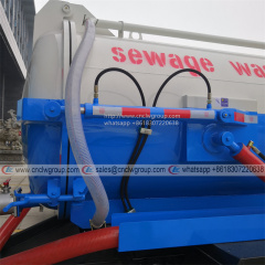 Dongfeng 3~5cbm sewer dirty pool cleaner sewage sucker truck