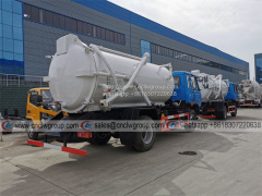 Dongfeng 145 6 wheeler 8~10cbm vacuum septic tanker dirt liquid sewage suction truck