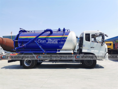 Dongfeng new cabin 10~14m3 Cesspool gully emptier dirt liquid tank vacuum sewage suction truck