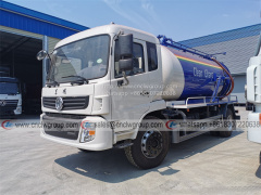 Dongfeng new cabin 10~14m3 Cesspool gully emptier dirt liquid tank vacuum sewage suction truck