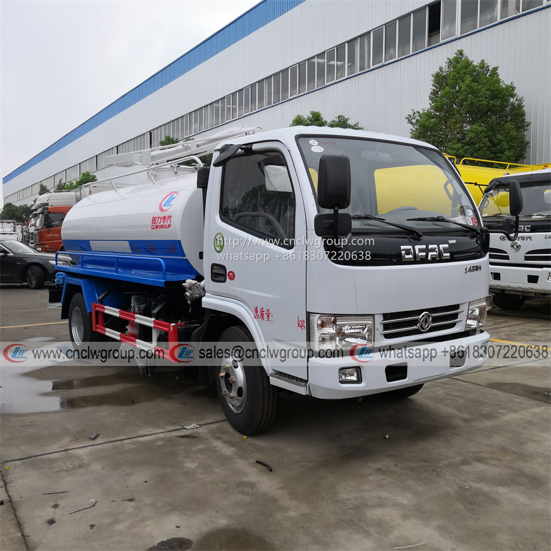 Dongfeng 3~5cbm vacuum septic tank feces sucking sewage truck