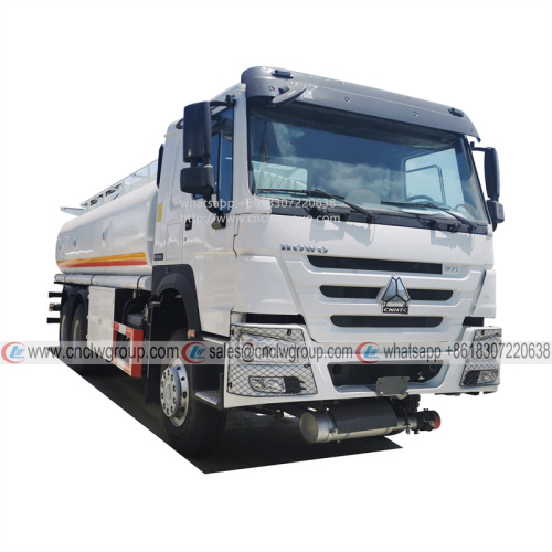HOWO 6x4 10 wheeler 20000 liter diesel tanker fuel bowser transporter truck