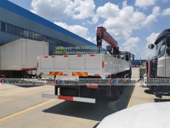 Dongfeng 8x4 12 wheeler boom truck mounted 14 ton hydraulic crane