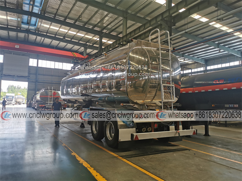 SASO verified 2 axle 40000 liter mirror surface aluminum alloy fuel tanker oil tank semi trailer for exported to Saudi Arabia