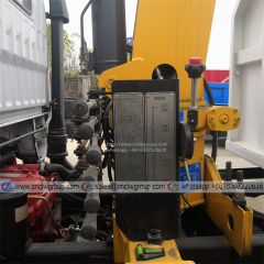 DFAC light duty dumper boom mini truck with 2 ton crane tipper mounted hydraulic crane