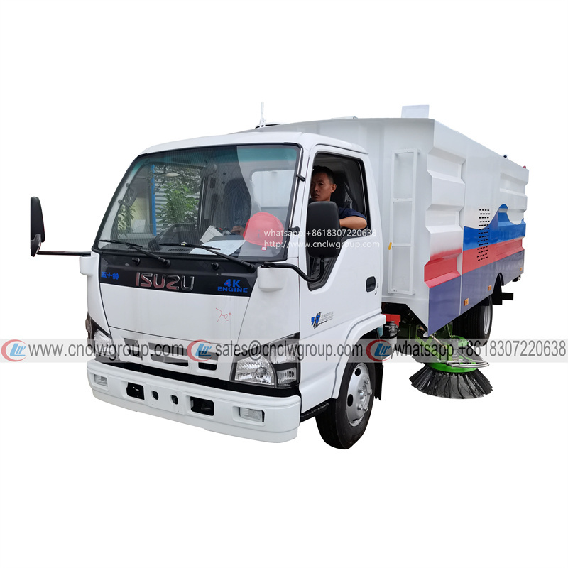 ISUZU NKR/600P 5m3 small street cleaning road sweeper truck
