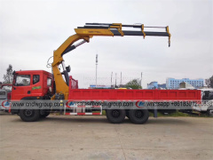 Dongfeng 6x4 10 wheeler 10 ton folding arm boom truck mounted articulated crane