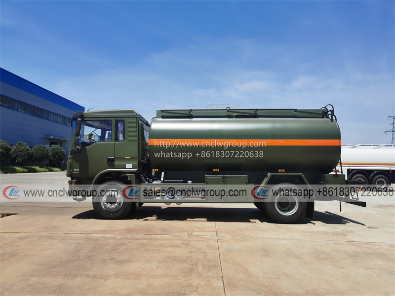 SHACMAN L3000 6 wheeler 15000 liter aluminum alloy diesel bowser fuel tanker truck