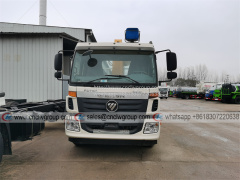 Foton Auman 4x2 8 ton boom truck with straight arm hydraulic lifting crane