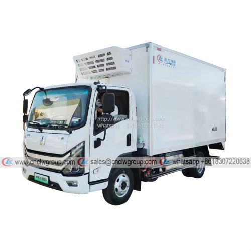 GEELY 3-5 ton EV range-extended pure electric refrigerated freezer van truck for sale