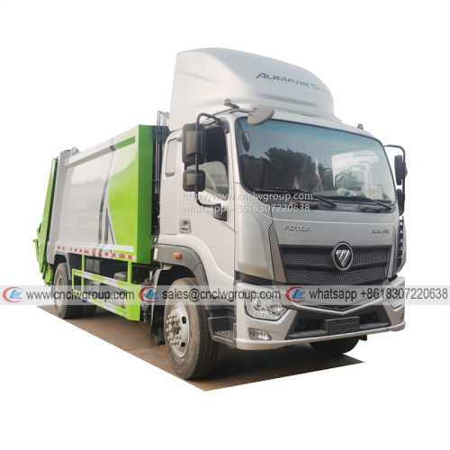 Foton Aumark S5 Euro5 12m3 garbage compactor rear loader refuse trash truck