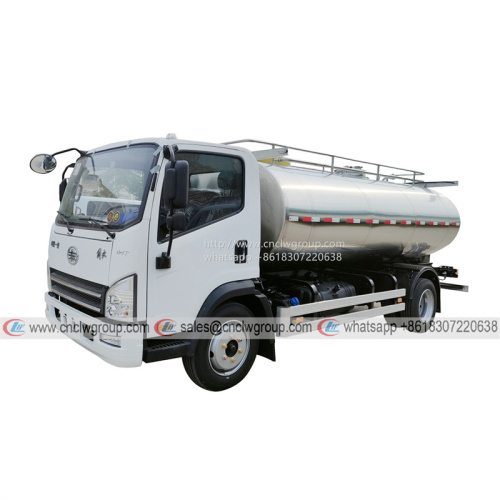 FAW Tiger VH 4x2 8000 liter Milk Tanker Truck