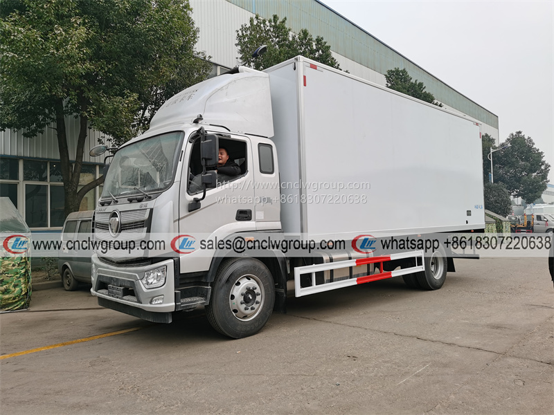 Foton Auman 7.5m 15 ton freezer van cold chain transport reefer van truck for sale