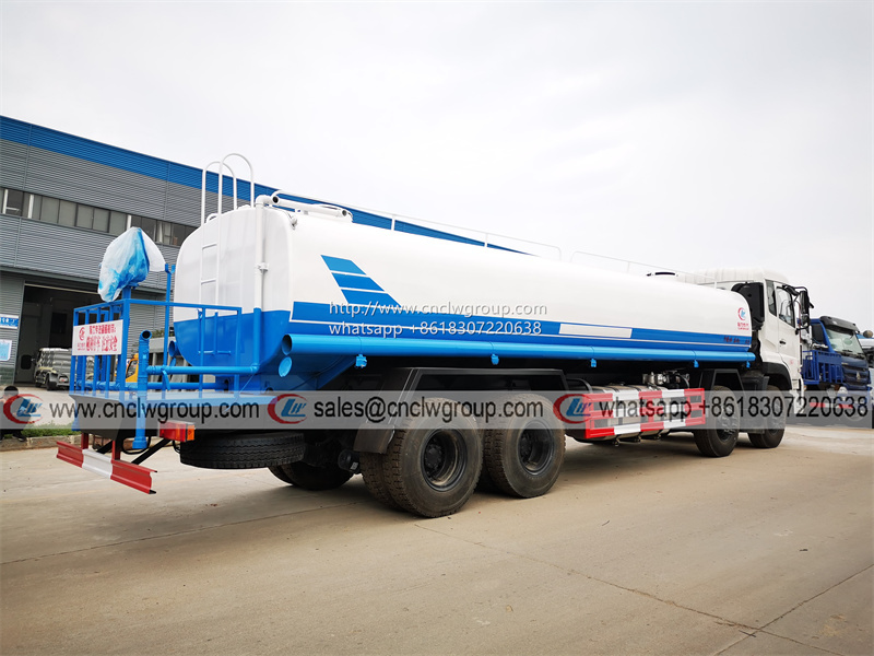 Dongfeng KL 8x4 25000 liter water sprinkler water bowser tanker spraying truck