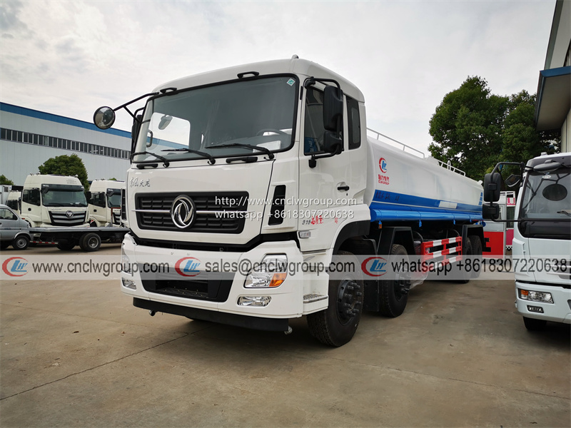 Dongfeng KL 8x4 25000 liter water sprinkler water bowser tanker spraying truck